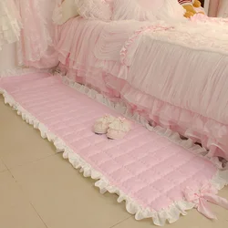 Alfombra romántica súper dulce para sala de estar, moqueta con lazo, dormitorio, área de volantes, alfombrilla para sofá