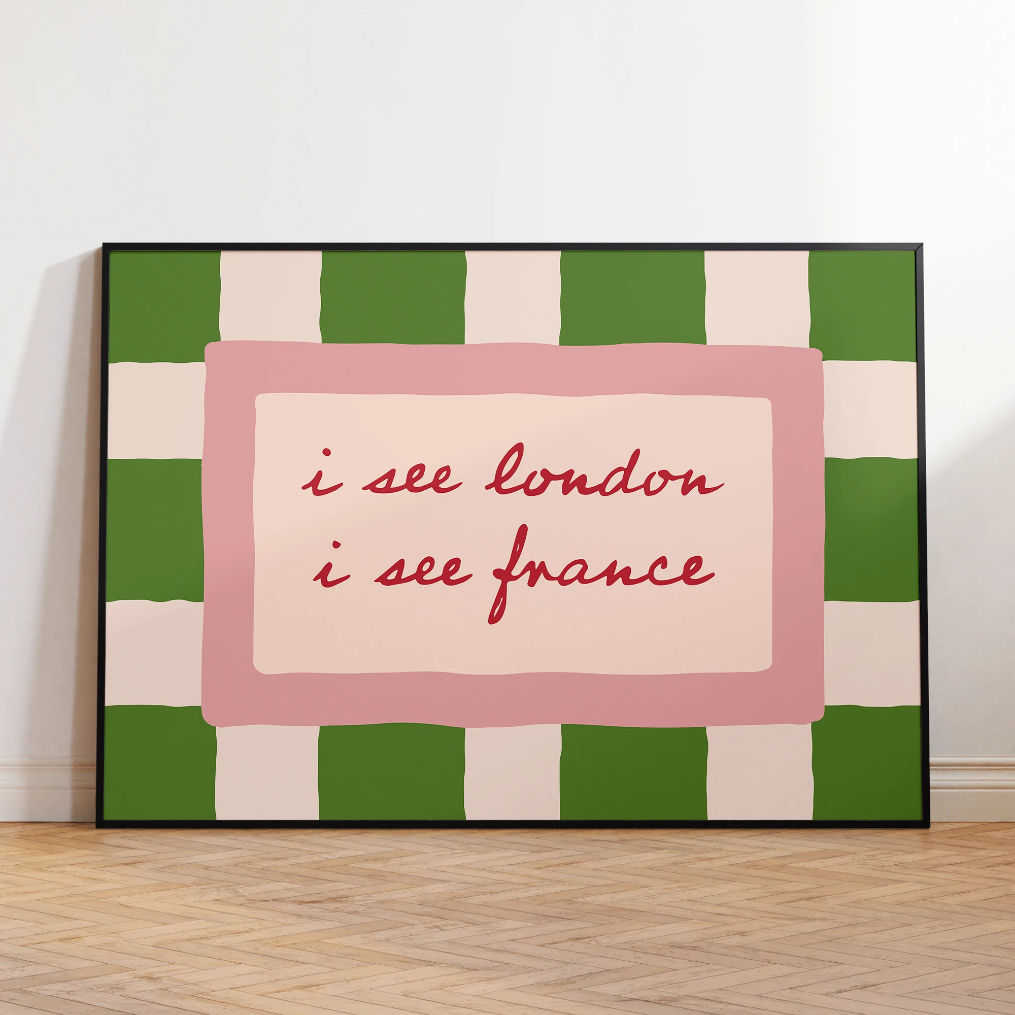 Funny Print I See London I See France Wall Art Prints Canvas Painting Poster Picture For Living Bedroom Dining Room Home Decor