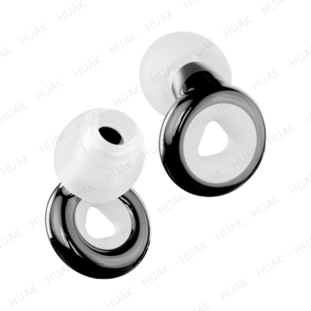 

HUAK Plus Ear Plugs - 4size Ear Tips in XS/S/M/L - High-Fidelity Reusable Concerts & Festivals, Live Events, Musicians, DJs