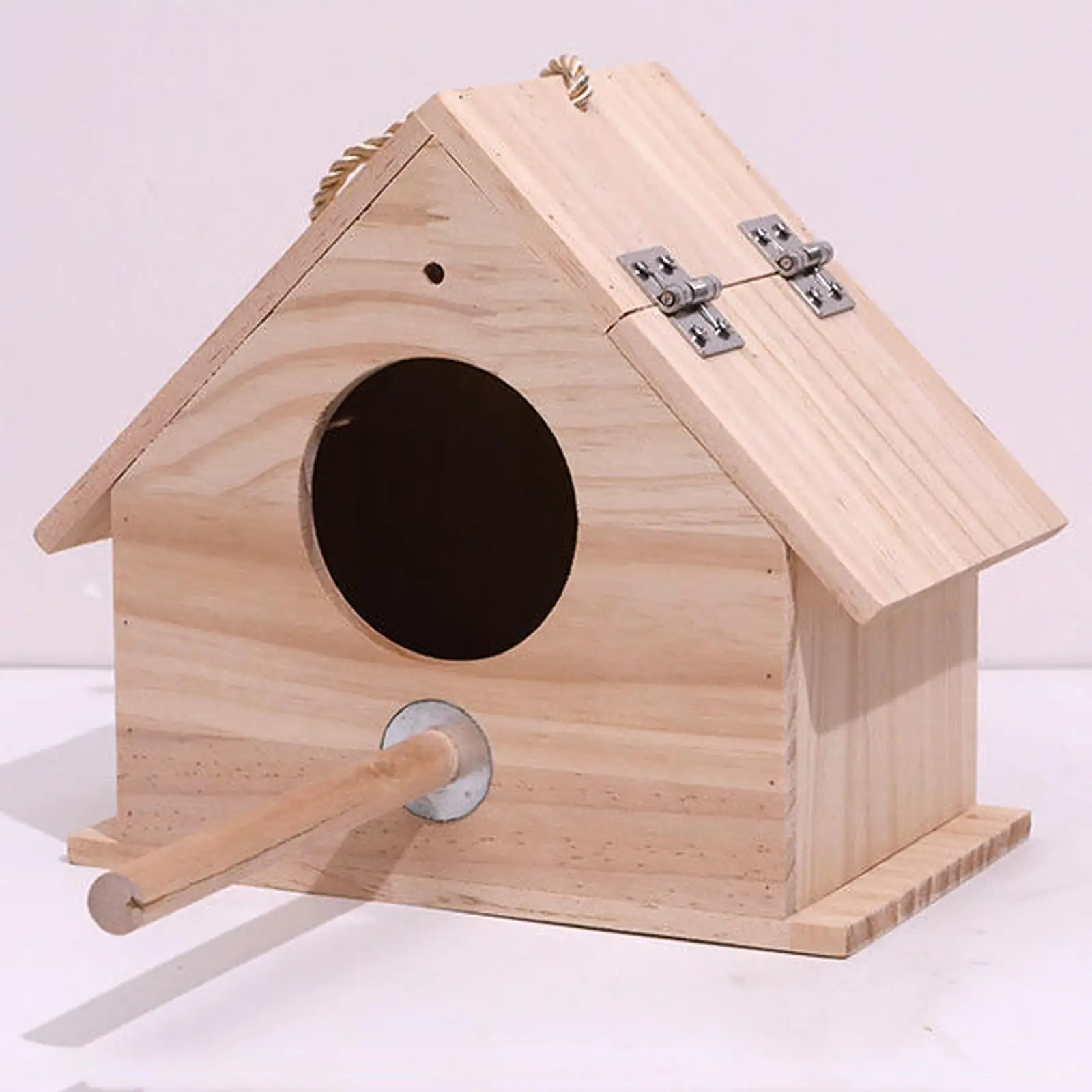 

Bird House Bird Feeder Wooden Bird Box for Garden Viewing Window