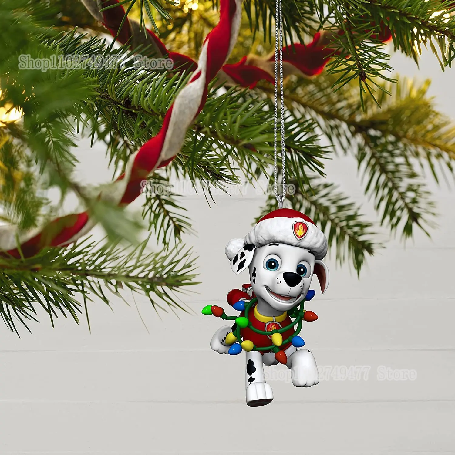 Merry Christmas Anime PAW patorl cartoon Marshall cute pendant Christmas tree decoration atmosphere Xmas accessories gifts