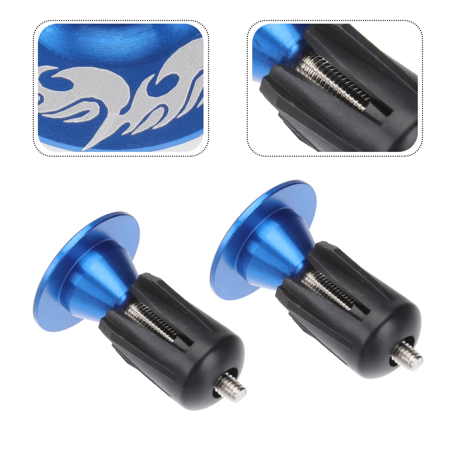 

Handlebar Plug Head Bike Mountain Biking Accessories End Caps for Protection Plugs Ends Aluminum Alloy