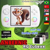ANBERNIC RGCUBEXX RG CUBEXX Retro Handheld Games Console Video Game Consoles 3.95 Inch IPS Screen Linux System PSP Games Gifts
