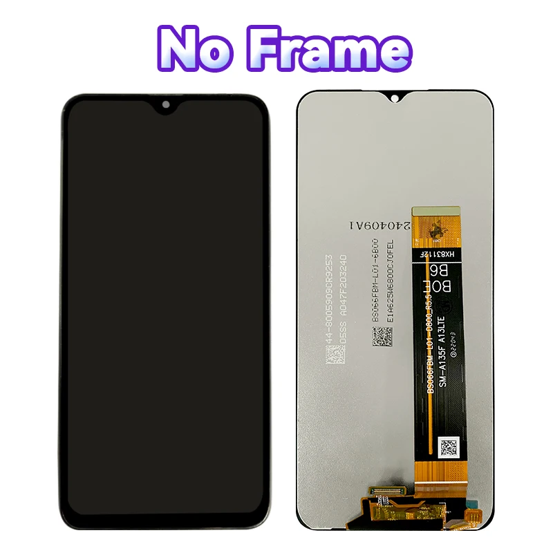 For Samsung Galaxy M13 /M135 SM-M135F   Touch Screen Digitizer For Samsung  SM-M135F/DSN Framed LCD 6.6 inches