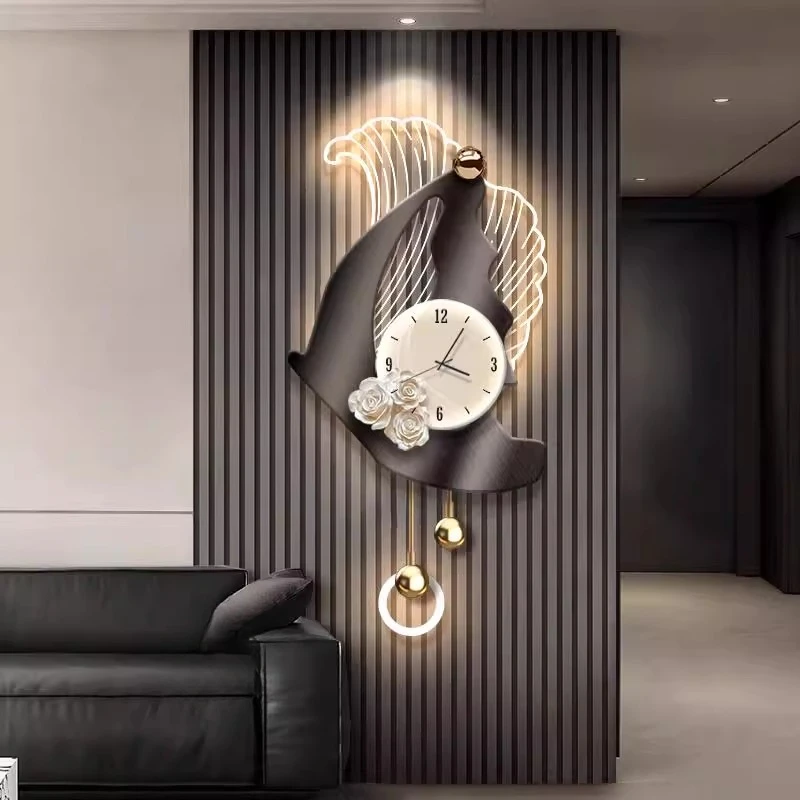 

Современные роскошные часы для гостиной, фоновое украшение стены, цифровые настенные часы, креативный дизайн, подвесная картина, настенные часы, немые