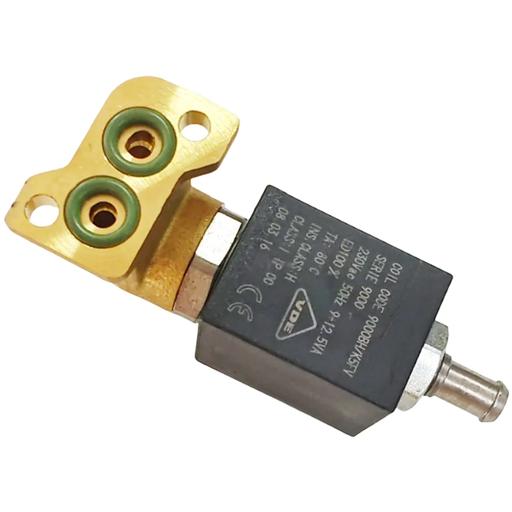Detalhe 1 de Válvula solenoide 230V AC 12.5W Electromagnetic Solenoid Valve with Metal Housing for Espresso Machine and Air Compressor Integration Pneumática