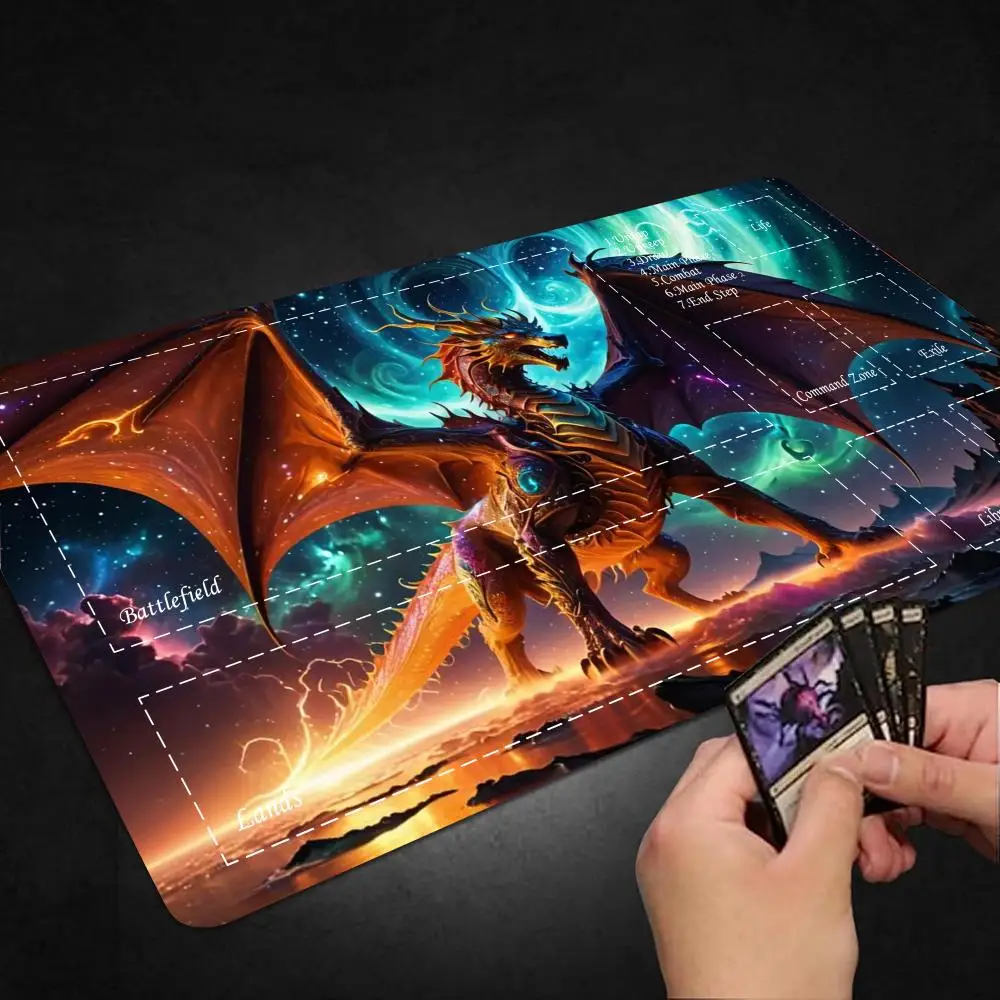 لوحة ماوس بطاقة Drogan ذات طابع خيالي MTG ألعاب Playmat حصيرة لعب مبارزة منصات المبتدئين بطاقة معارك قائد الألعاب لوحة مكتب #3