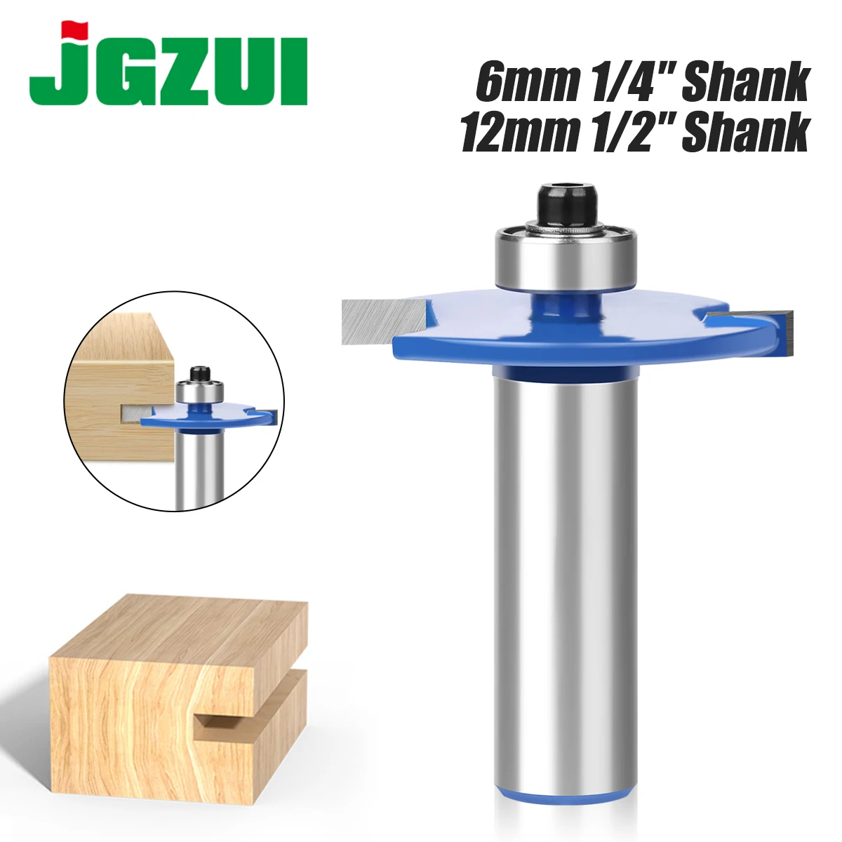 1pc T Type Bit With Bearing Router Bit T-Slot Milling Cutter Woodworking Tool