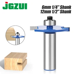 1pc T Type Bit With Bearing Router Bit T-Slot Milling Cutter Woodworking Tool