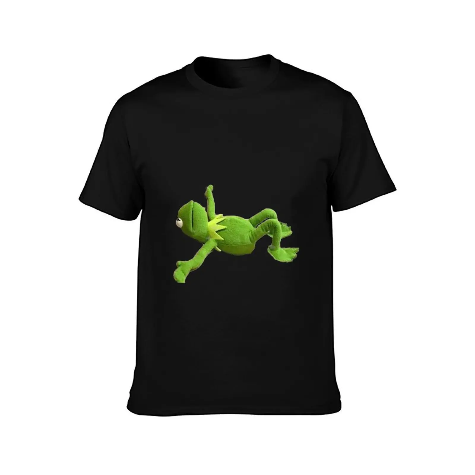 Kermit Lying Down T-Shirt man t shirt designer T-Shirt