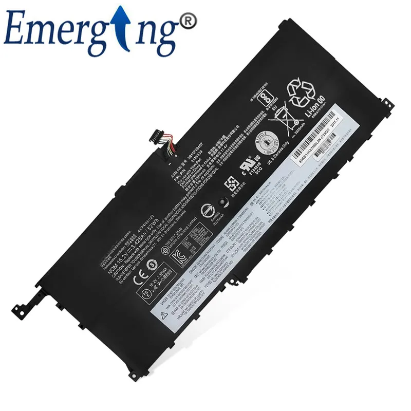 Imagem -04 - Nova Bateria do Portátil Sb10f46467 para Lenovo Thinkpad x1 Carbono Gen Yoga 1st2023 6th 00hw028 00hw029 15.2v 52wh