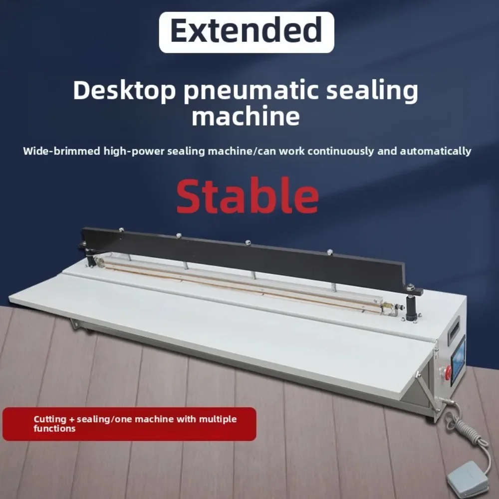 

Desktop lengthened pneumatic sealing machine Large bag making Heat sealing machine Automatic film cutting machine