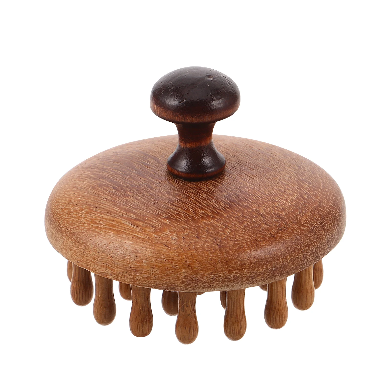 

Деревянная расческа-массажер для кожи головы, антистатическая щетка-расческа из сандалового дерева с широкими зубьями и круглой ручкой, щетка для распутывания волос, массаж кожи головы