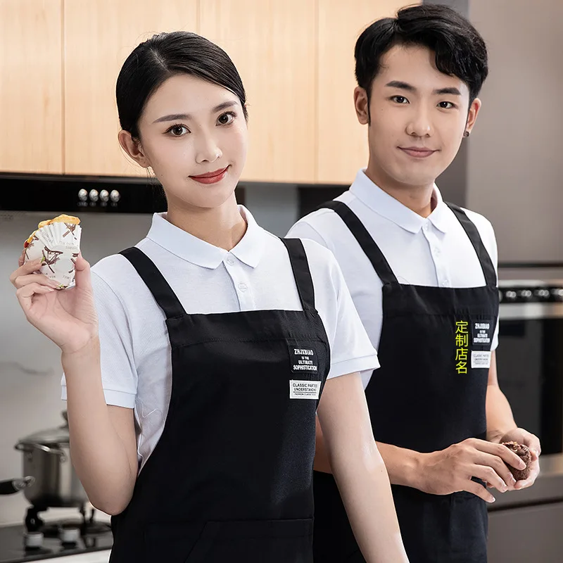 Customizable Waterproof Apron For Women Highend Canvas Design With Logo Printing Option Perfect For Culinary Professionals