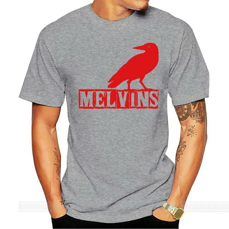 Melvins Crow Logo MenS T Shirt male brand teeshirt men summer cotton t shirt