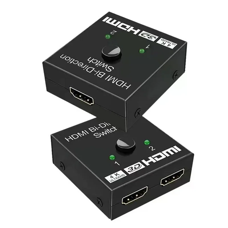 

HD 1080p Video HDMI Splitter HD Switcher Adapter 4K 60hz Support 4K 3D HDR 1 in 2 Out HDMI Splitter for PC Laptop Projector