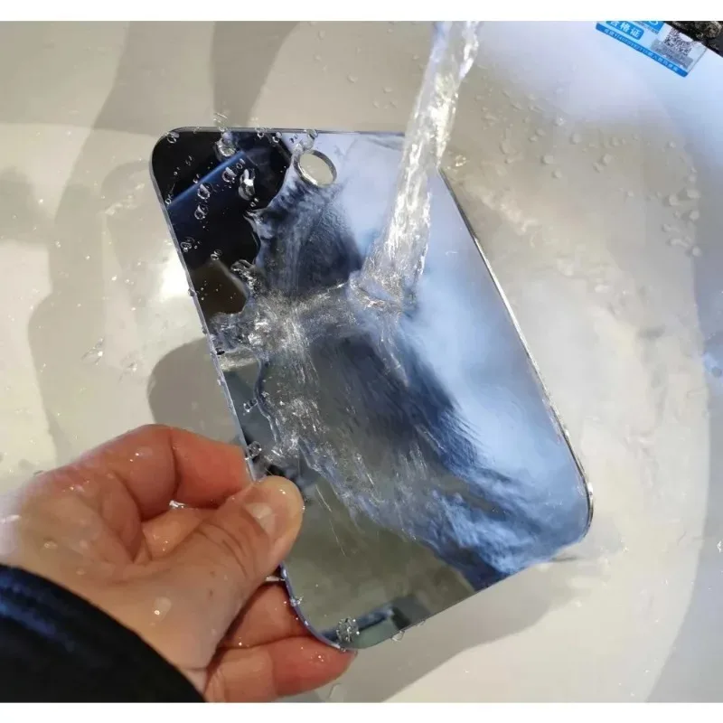 1 قطعة مرآة الاكريليك مع مرآة دش شفط الجدار للرجل الحلاقة النساء ماكياج المحمولة السفر اكسسوارات الحمام #5