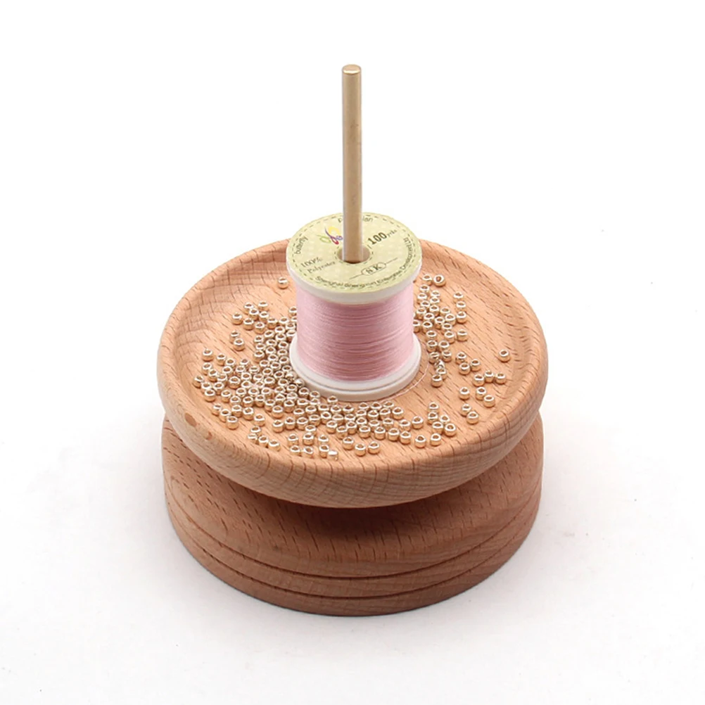 

Wood Spool Holder Durable Sturdy Storage Rack for DIY Beads Cords Embroidery Thread ganizer Sewing Accessories Tool