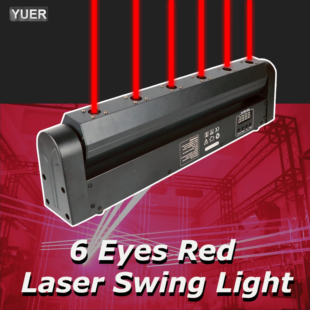 yuer red laser bar beam lighting para dj disco musica festa casamento movendo cabeca scanning efeito de palco projetor dmx olhos 01