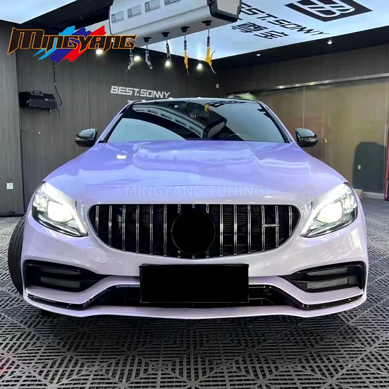

Factory Hot Selling High Fitment 1:1 Conversion Body Kit Car Bumper for Benz W205 to C63 Full Bodykit