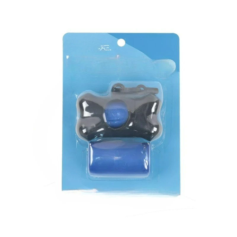 Dog Poop Bag Dispenser Holder with Blue Pet Waste Bag, 30 Count