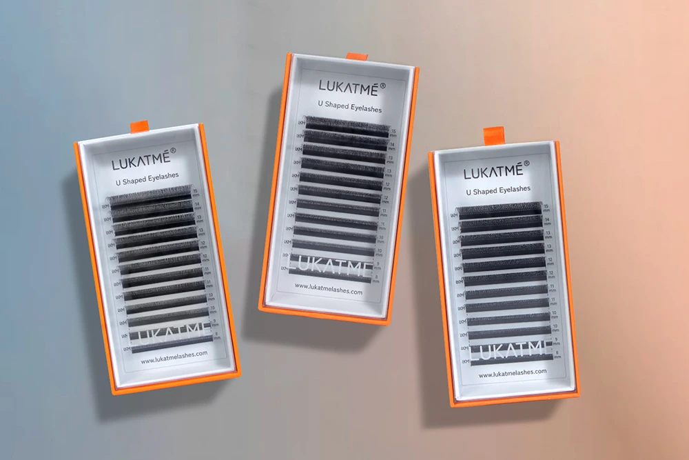 LUKATME U-Form YY Wimpern Weiche Natürliche Wimpernverlängerung in Gemischten Längen Komfortable Leichtgewichtige Fox U-YY Cosplay Make-up-Tools – Detail 8