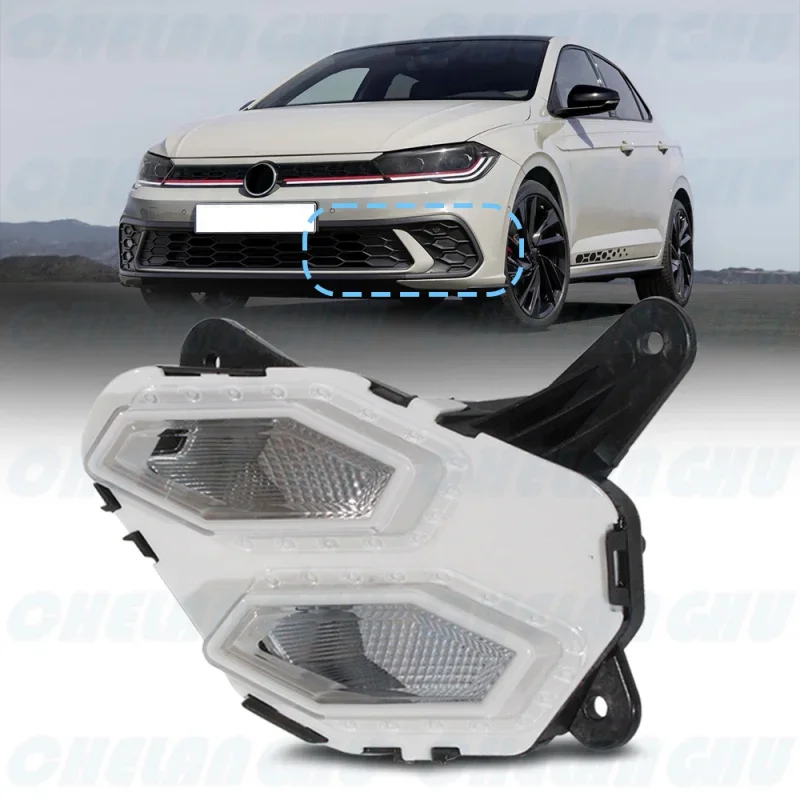 

For VW Polo GTI 2021 2022 2023 2024 car accessories Left Side Front Bumper LED Fog Light Lamp 2G0941055