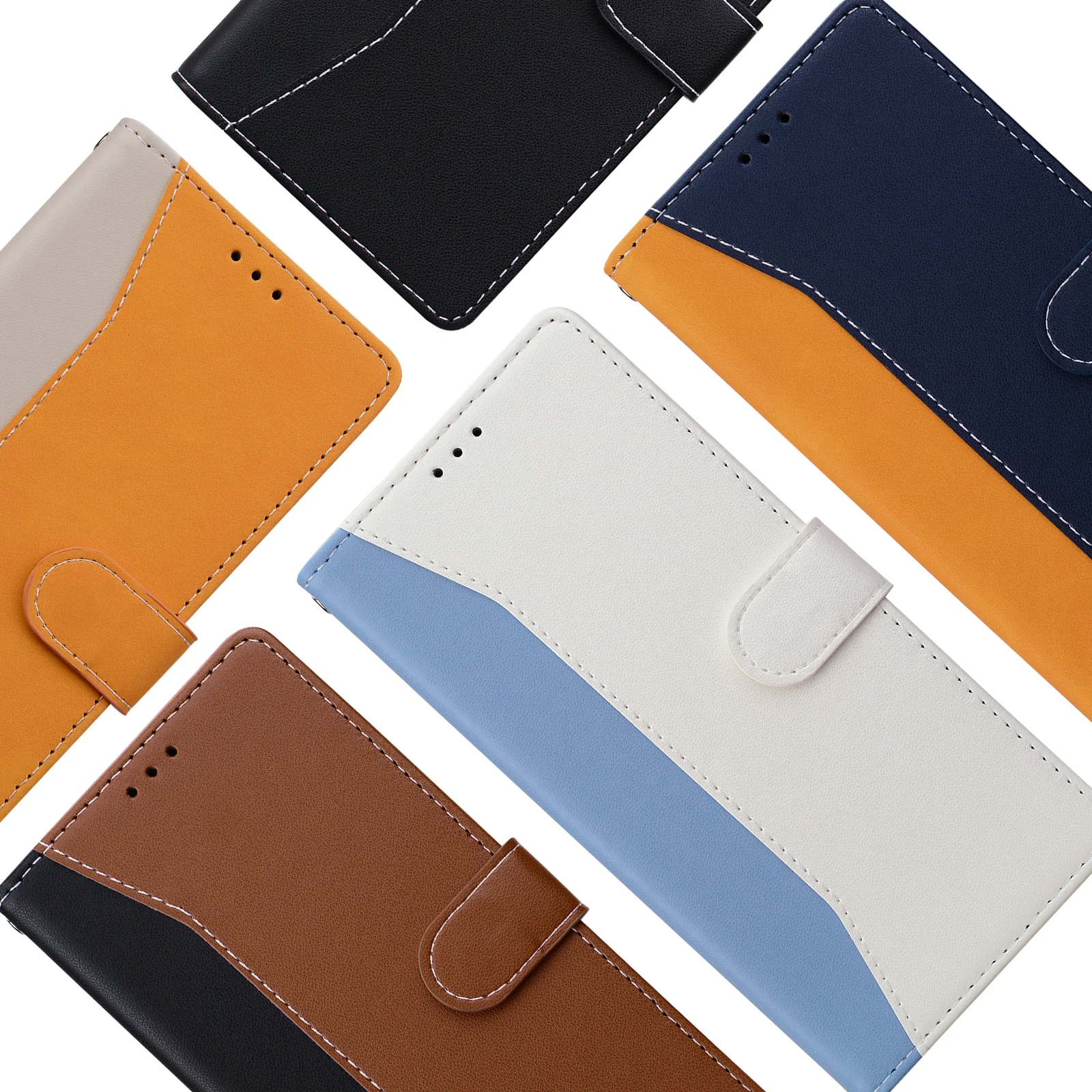 Geprägte einfarbige magnetische Klappe Leder Brieftasche Fall für Xiaomi 15 15 Pro 15T 15T Pro Brieftasche Fall für Xiaomi 15 Serie