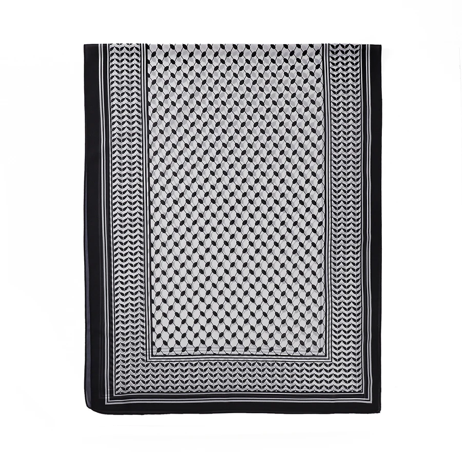 Muslim Printing Bubble Chiffon Hijab Scarf Women Soft Long Shawls and Wraps Georgette Head Scarves Ladies Hijabs