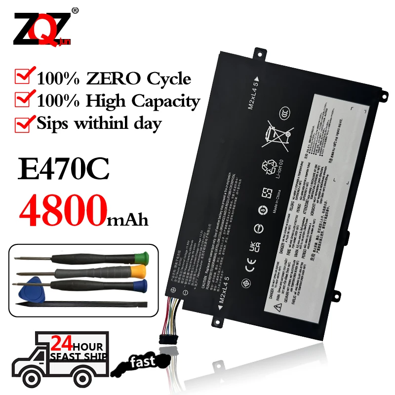 New 01AV411 01AV412 01AV413 Laptop Battery For Lenovo Thinkpad E470 E470C E475 Series SB10K97568 SB10K97569