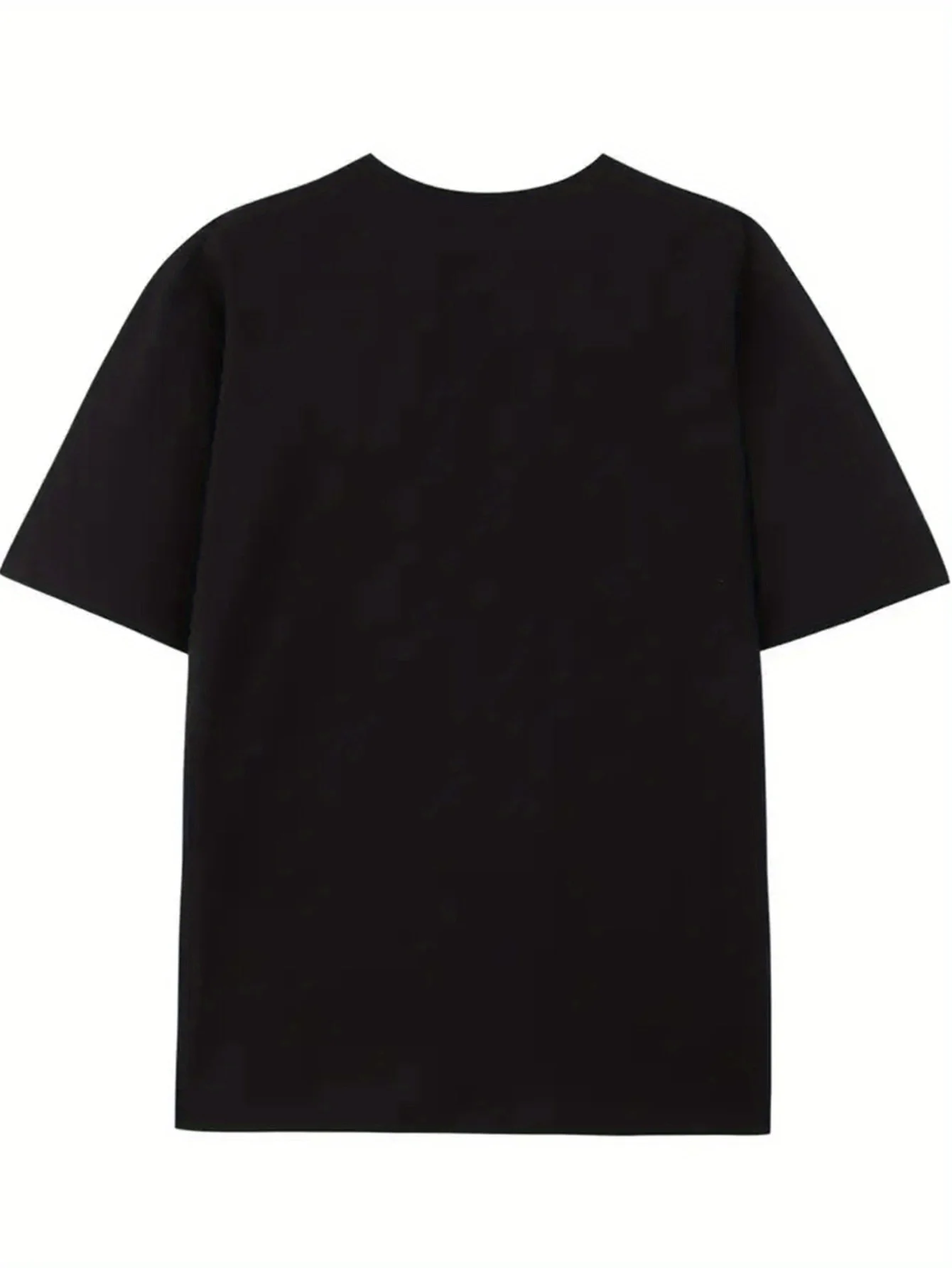 เสื้อยืดผู้ชายลายฮาโลวีน ลายโครงกระดูก ค้างคาว และผี ผ้าฝ้ายแท้ ระบายอากาศได้ดี ทรงปกติ สไตล์ลำลอง สตรีทแวร์