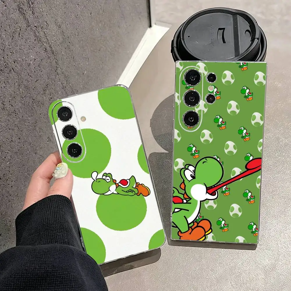Super-M Marios Yoshi Game  Phone Case For Samsung S25,S24,S21,S22,S23,S30,Ultra,S20,Plus,Fe,Note,10,9,5G Transparent Cover