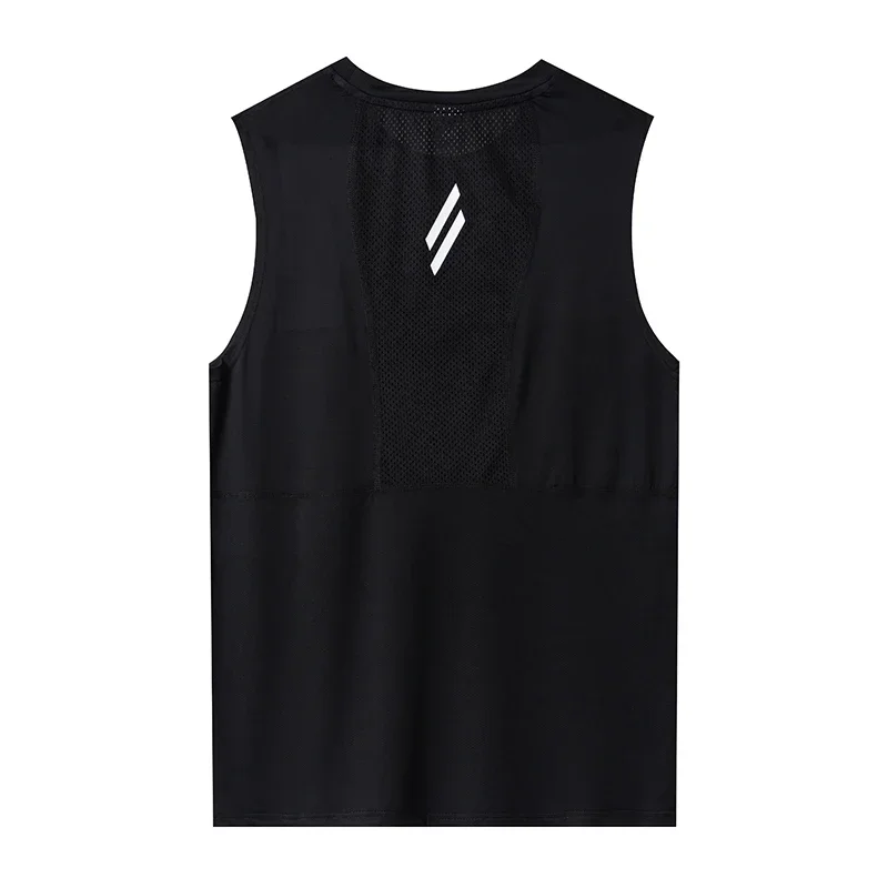 

NEW summer mesh Breathable tops Men's Vest Quick-Drying outdoors Sleeveless pullover men Running Training men sports tank top
