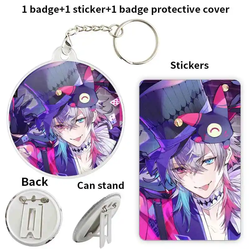 Gavis Bettel Ch VTuber Anime characters Badge Brooch anchor Peripherals Pin Clothes Commemorative Birthday present Cartoon