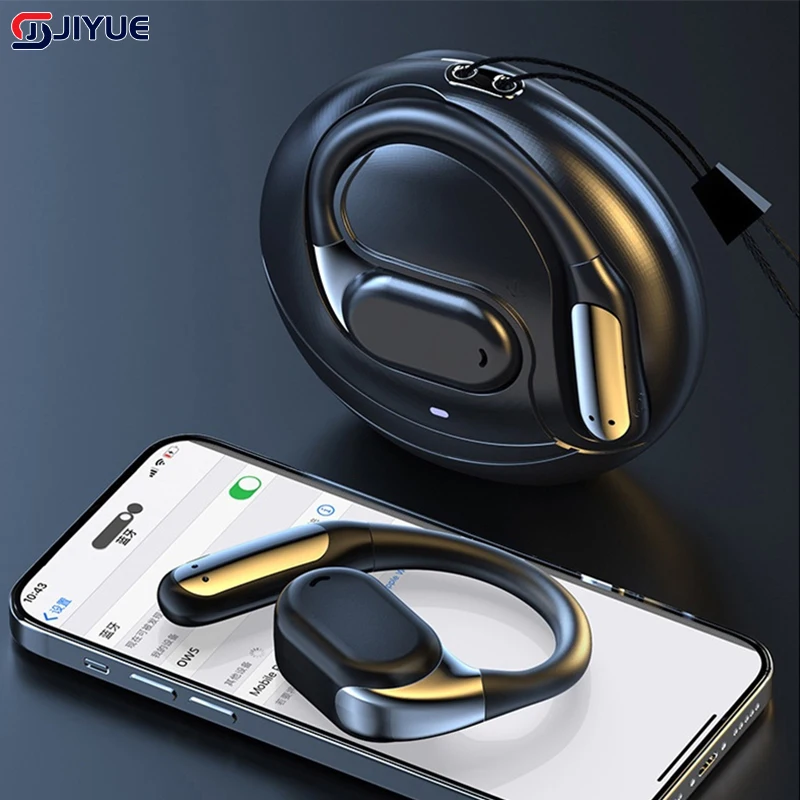 Bluetooth 5.4 Wireless Bone Conduction Headphones G9 Clip Ear Music Noise Canceling Headset HD Call Sports Gaming Earphone