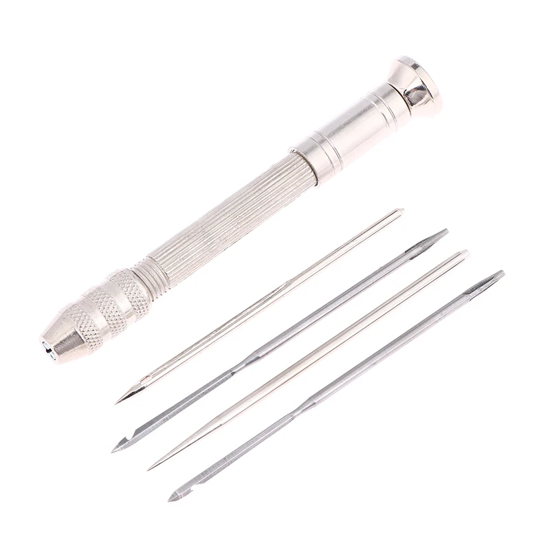 طقم إصلاح الخياطة الجلدية - إبر خرامة متعددة الوظائف قابلة للاستبدال لخياطة الأحذية المصنوعة من الجلد بنفسك #5