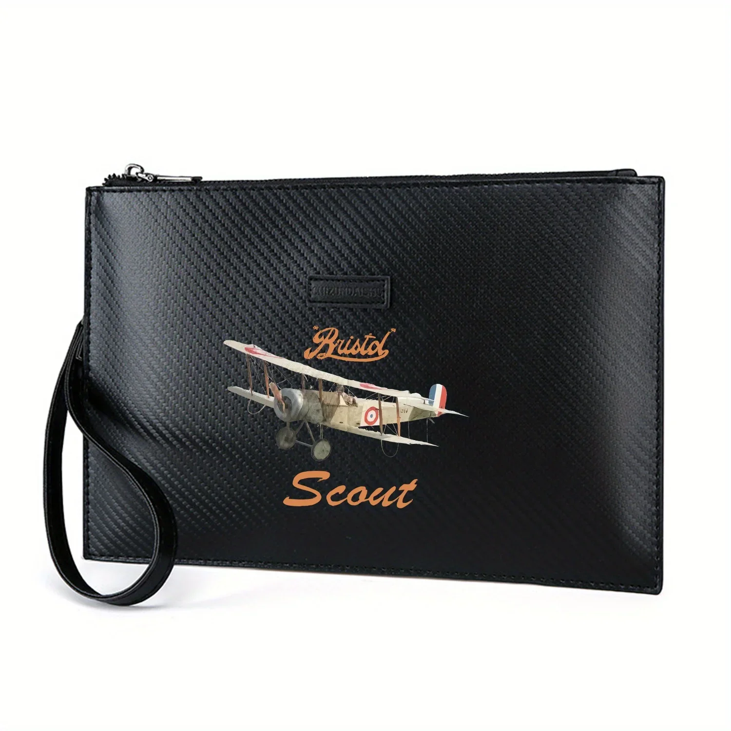 

Винтажный дизайн самолета Bristol Scout. Элегантная мужская сумка из искусственной кожи с принтом, модная и практичная для повседневной носки