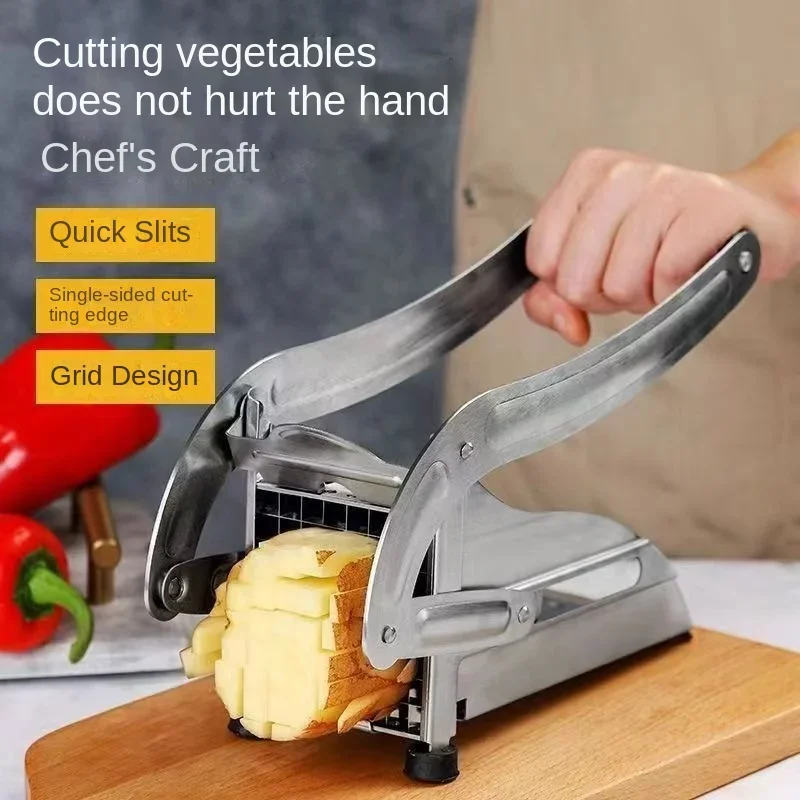 Potato cutter Household stainless steel hand press machine Cucumber fries cutter