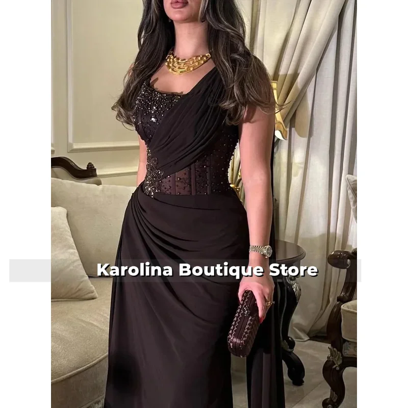 

One Shoulder Evening Dress Sequins For Special Events Flowers Prom Dresses Cocktail Wedding Party Dress Customized