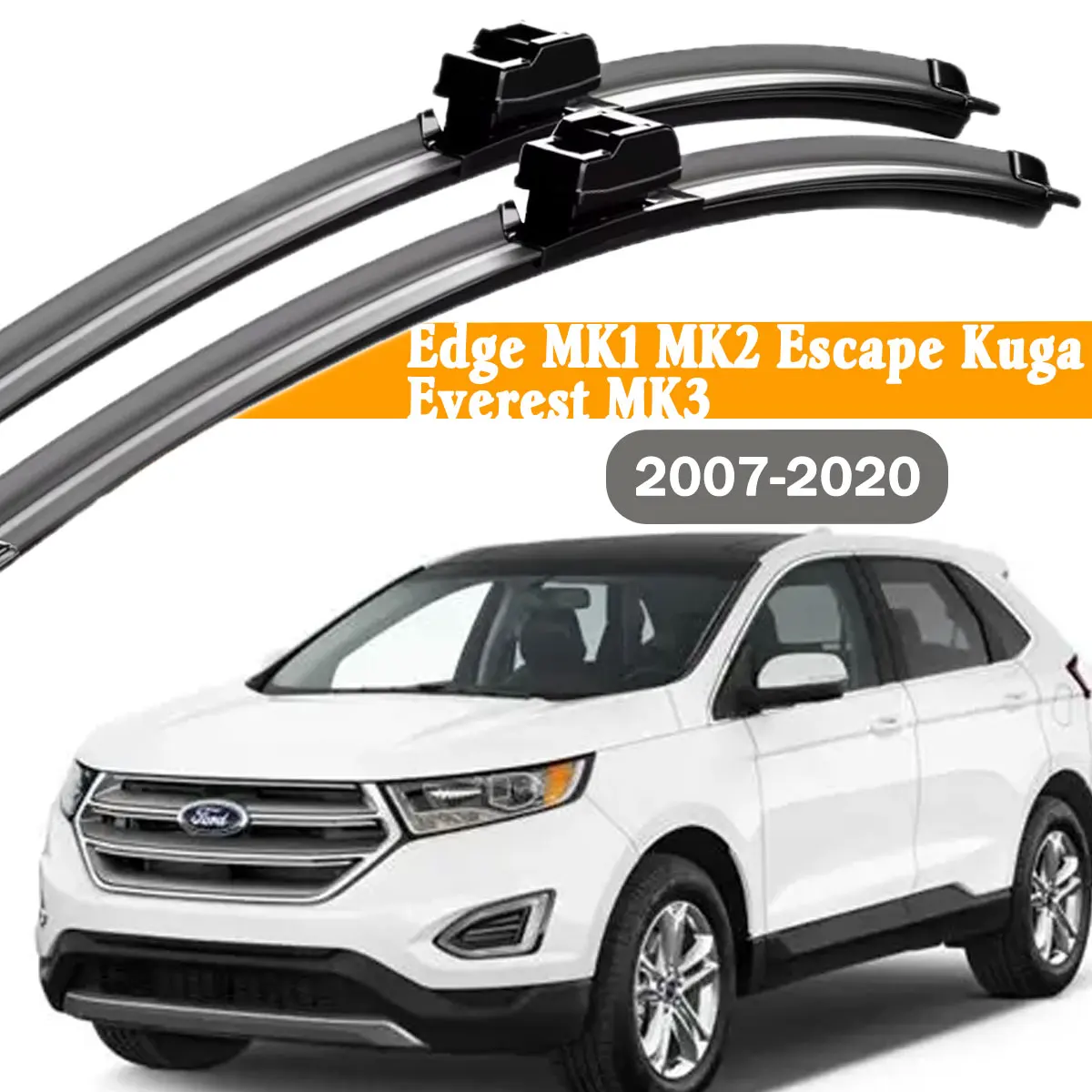 

2 шт. щетки стеклоочистителя для лобового стекла автомобиля Ford Edge MK1 MK2 Escape Kuga Everest MK3, аксессуары для очистки окон от дождя