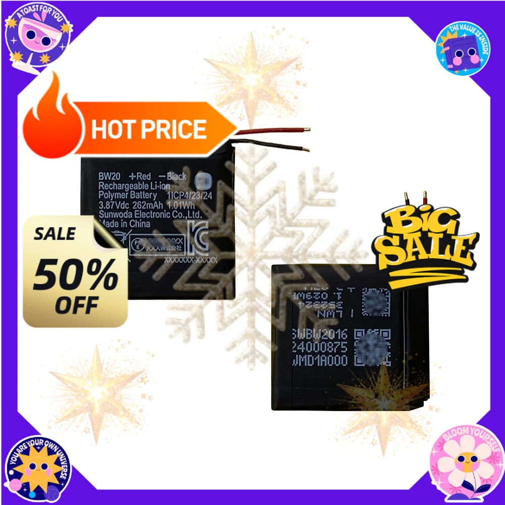 SWZY 262mAh 3.87V BW20 Battery for Xiaomi Watch Wristband Smartwatch