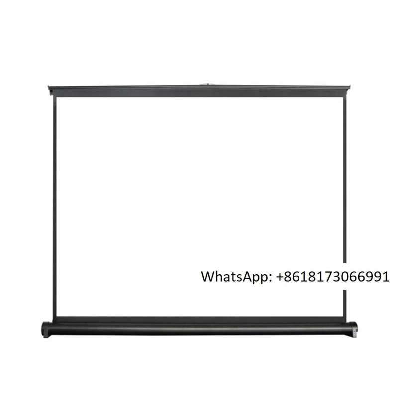 Mobile Portable Mini Table Screen 40 inch 4:3 White Plastic Material Commercial Household Screen Projector Screen