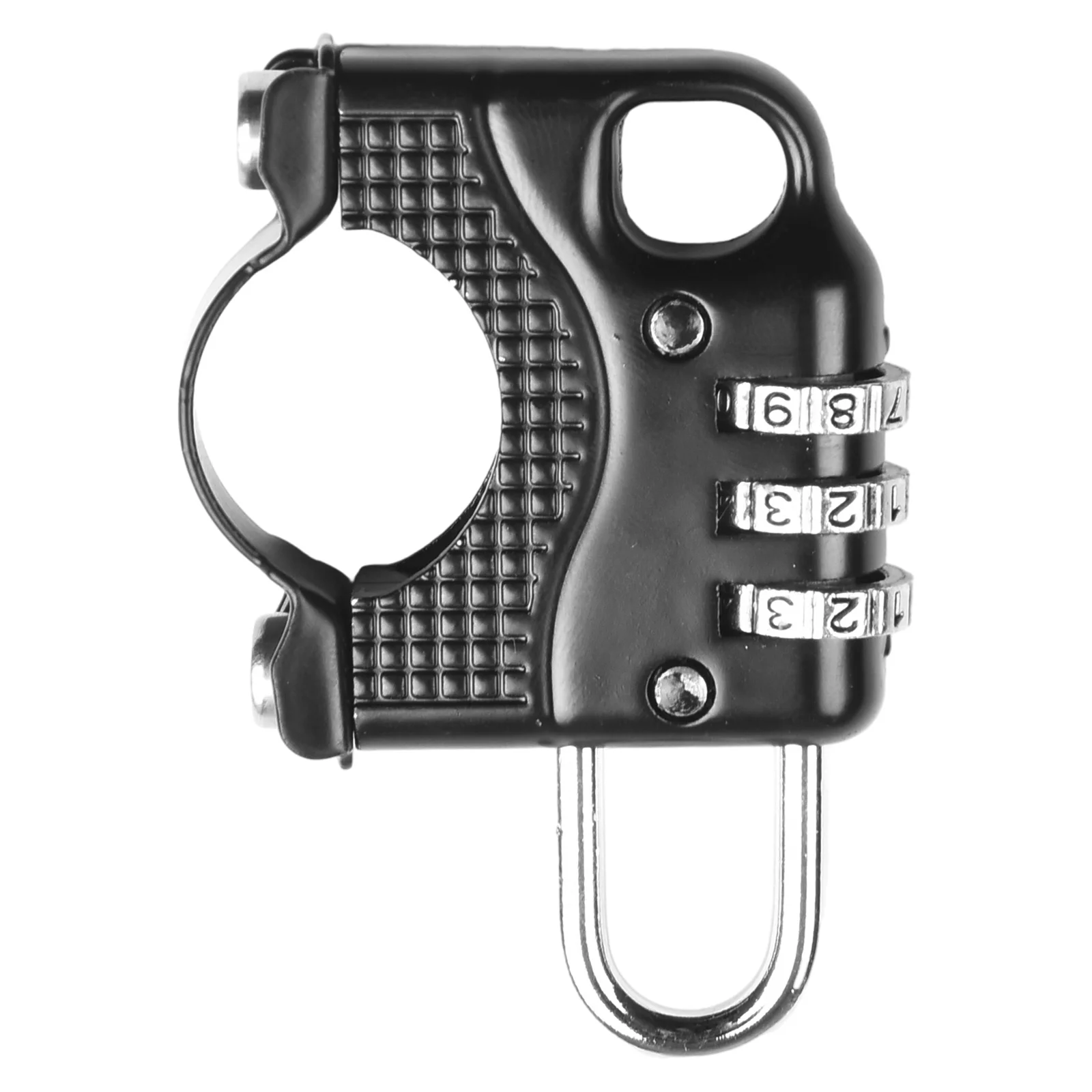 1pc Helmet Lock Metal Heavy Lock Body High Tensile Strength 3 Digit Password Suitable For 2.2~2.8cm Handlebar Diameter Parts