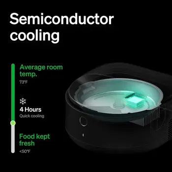 Automatic Cat Feeder Wet Food Refrigerated New Upgraded APP Control 3 Days Freshness 3 Meals Semiconductor Cooling Quick 2