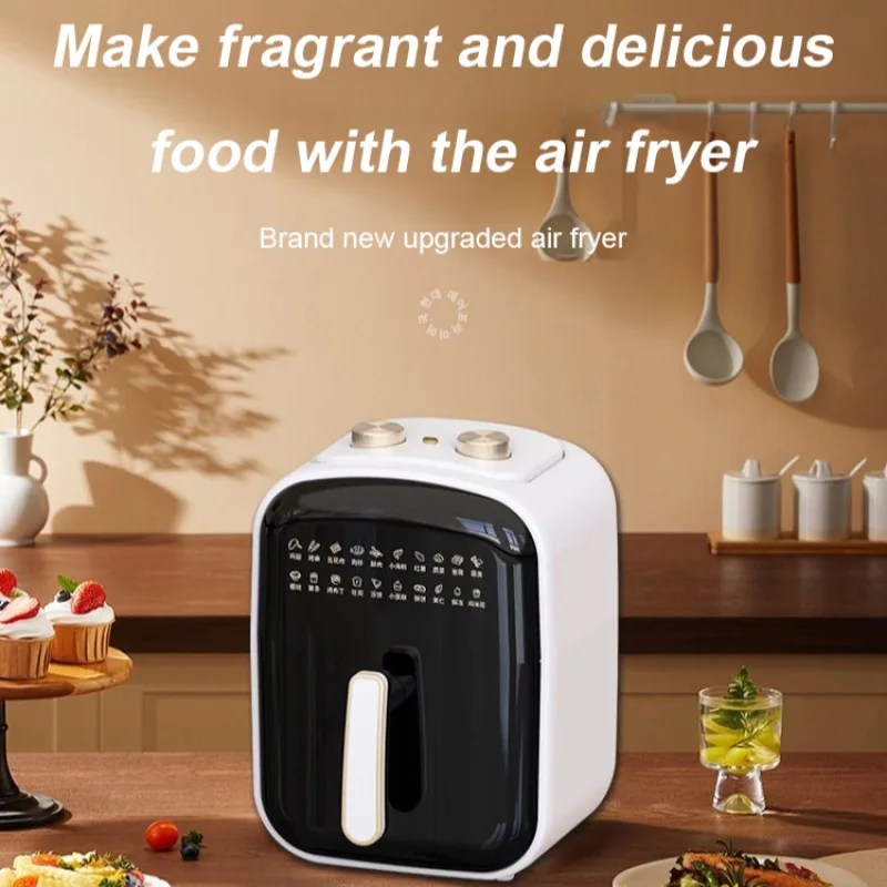 2025 6 л фритюрница, многофункциональная фритюрница большой емкости, полностью автоматическая универсальная машина, квадратная безмасляная фритюрница Quick Bake
