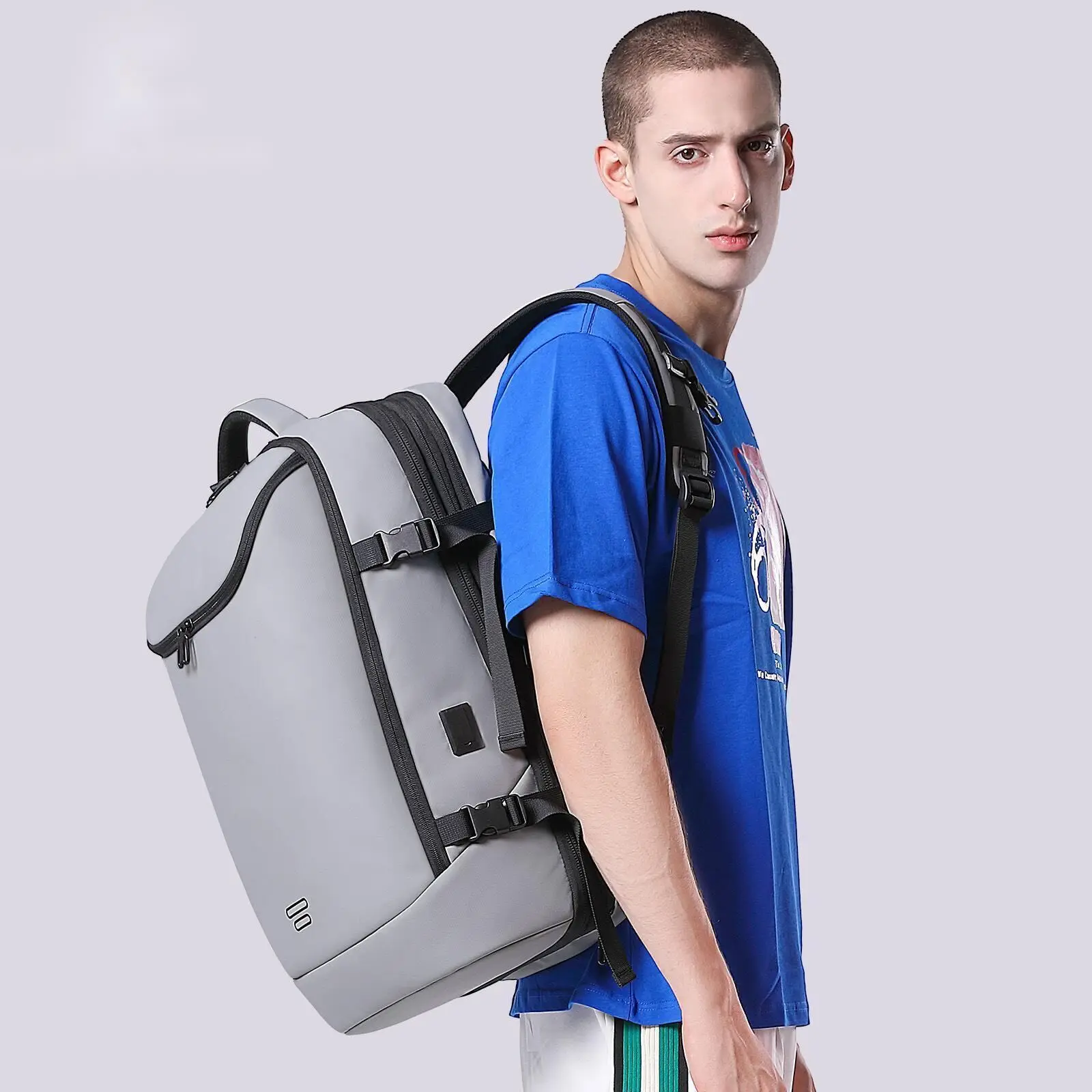 Travel Backpack Men 17.3 Laptop Business Backpack School Expandable USB Bag Large Capacity Waterproof Fashion Backpack