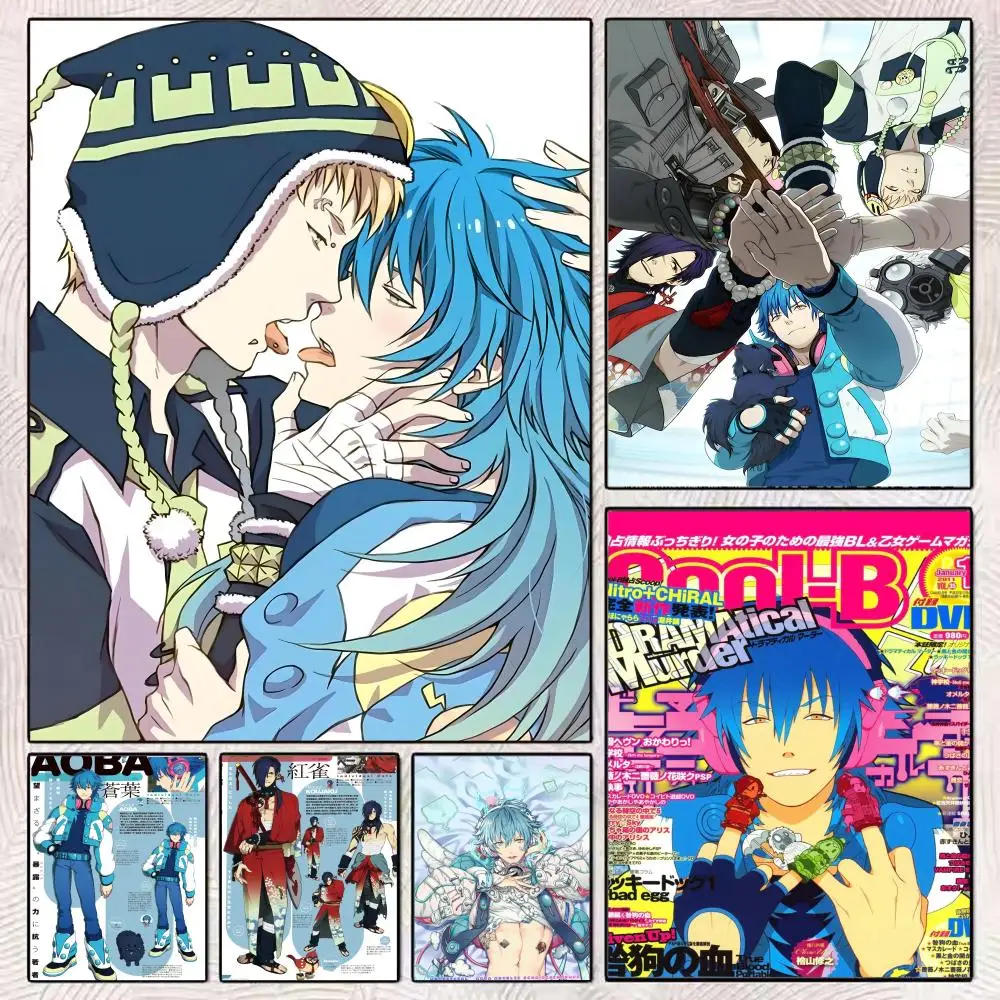 BL D-DRAMAtical Murder Game Poster HD Art Mural Wallart Poster Waterproof Vintage Print Decor for Home Decoration DIY Durable