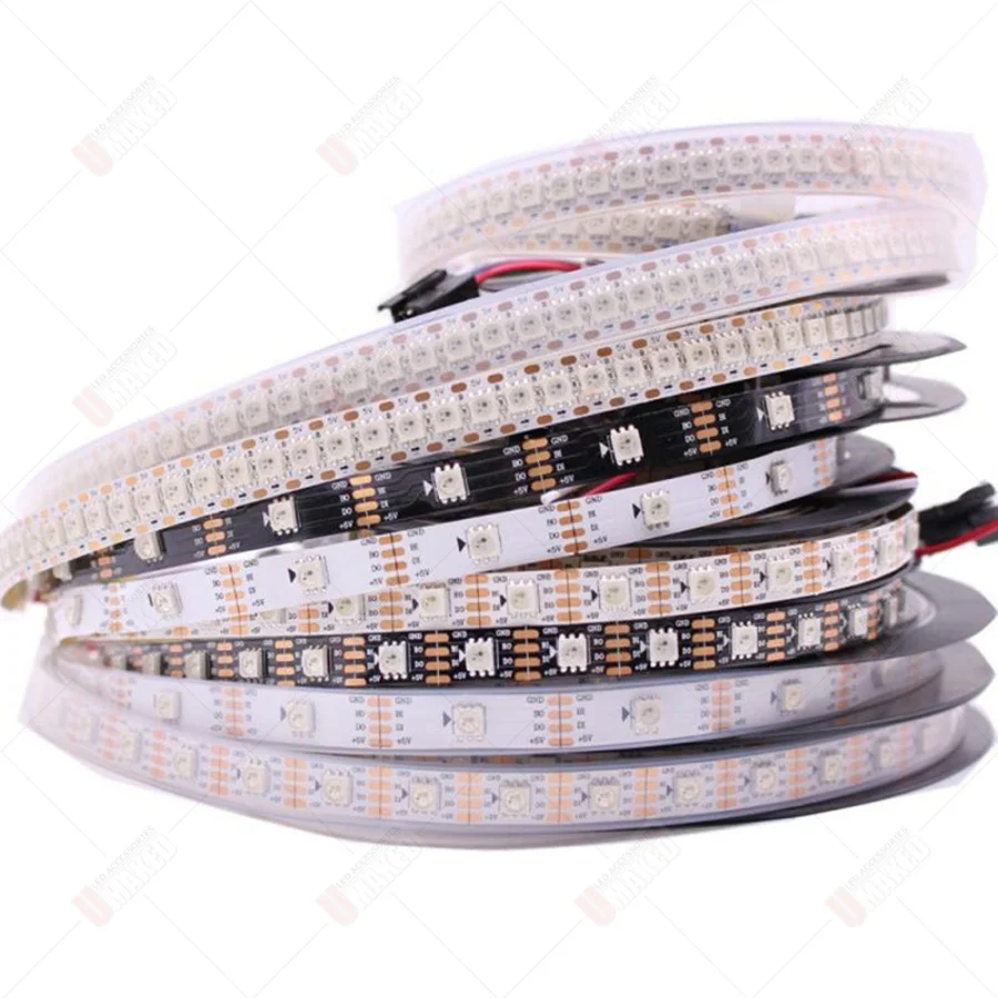 WS2813 WS2815 30/60/144 pixels/leds/m RGB LED Strip Individually Addressable Tape Light IP30/IP65/IP67 DC5V DC12V magic Pixel