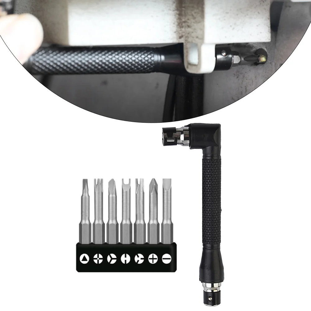 Multi Head Special Screwdriver Set with L Type Handle and 1 4 Inch Hex Shank for Home Repair and DIY Applications