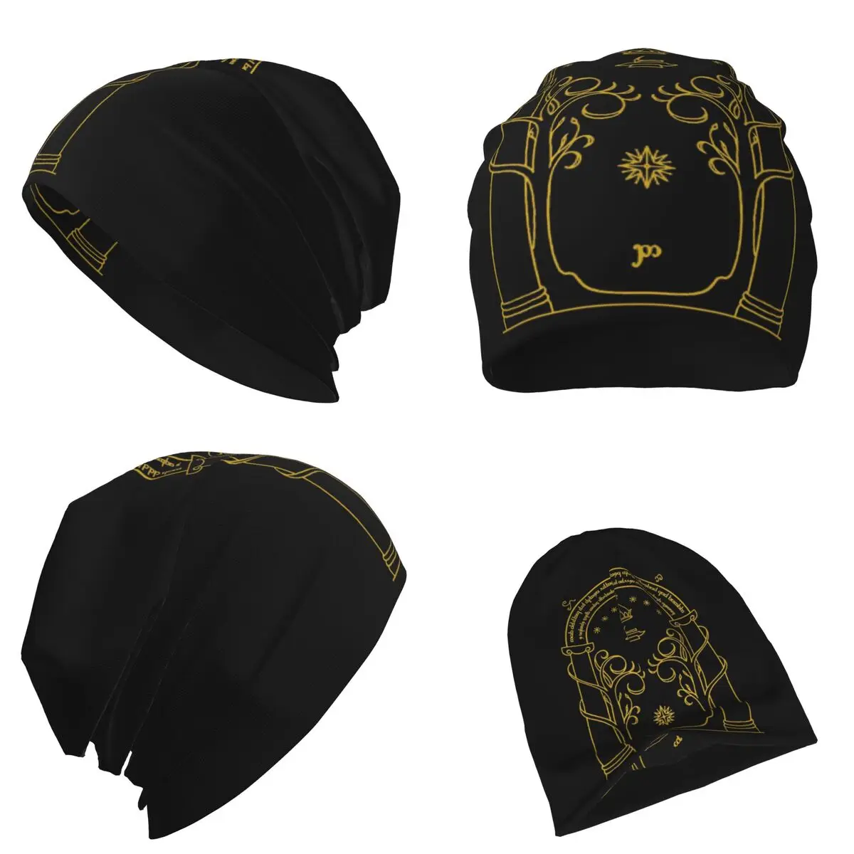 Doors Of Durin Warm Knitted Cap Fashion Bonnet Hat Autumn Winter Outdoor Beanies Hats for Unisex Adult